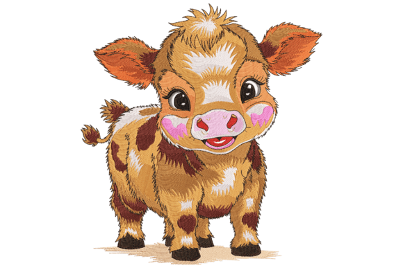 Adorable Baby Cow: A Boutique Embroidery Review