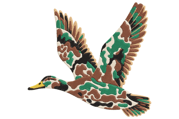 Flight Duck: A Charming Embroidery Design for Handmade Gifts