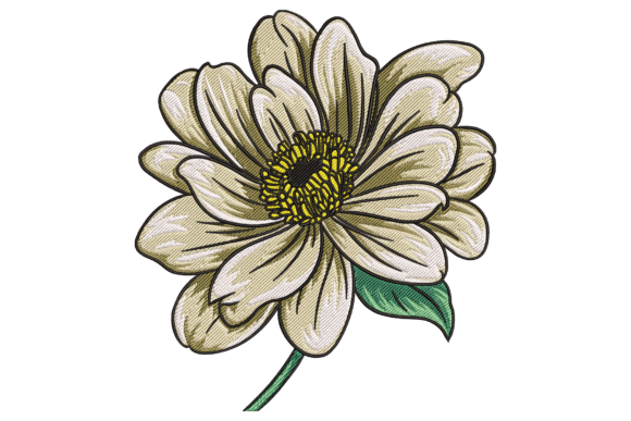 Gerbera Daisy Flower: A Boutique Embroidery Review