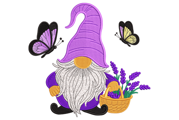 Lavender Garden Gnome: A Seasonal Embroidery Review