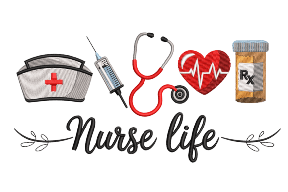 Nurse Life Icons – Medical Embroidery Review