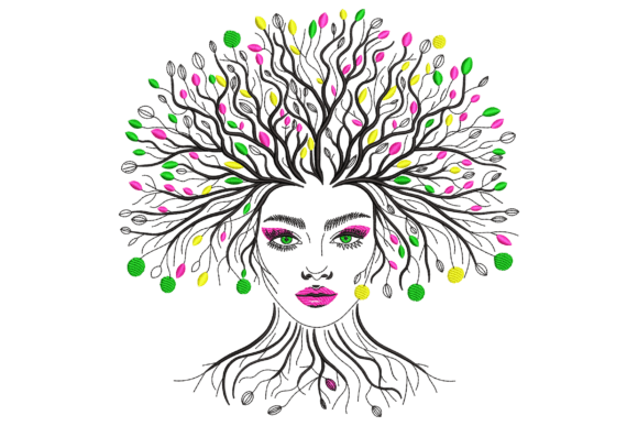 Tree Hair Woman Face: A Seasonal Embroidery Review