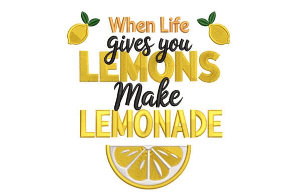 When Life Gives You Lemons Embroidery Review
